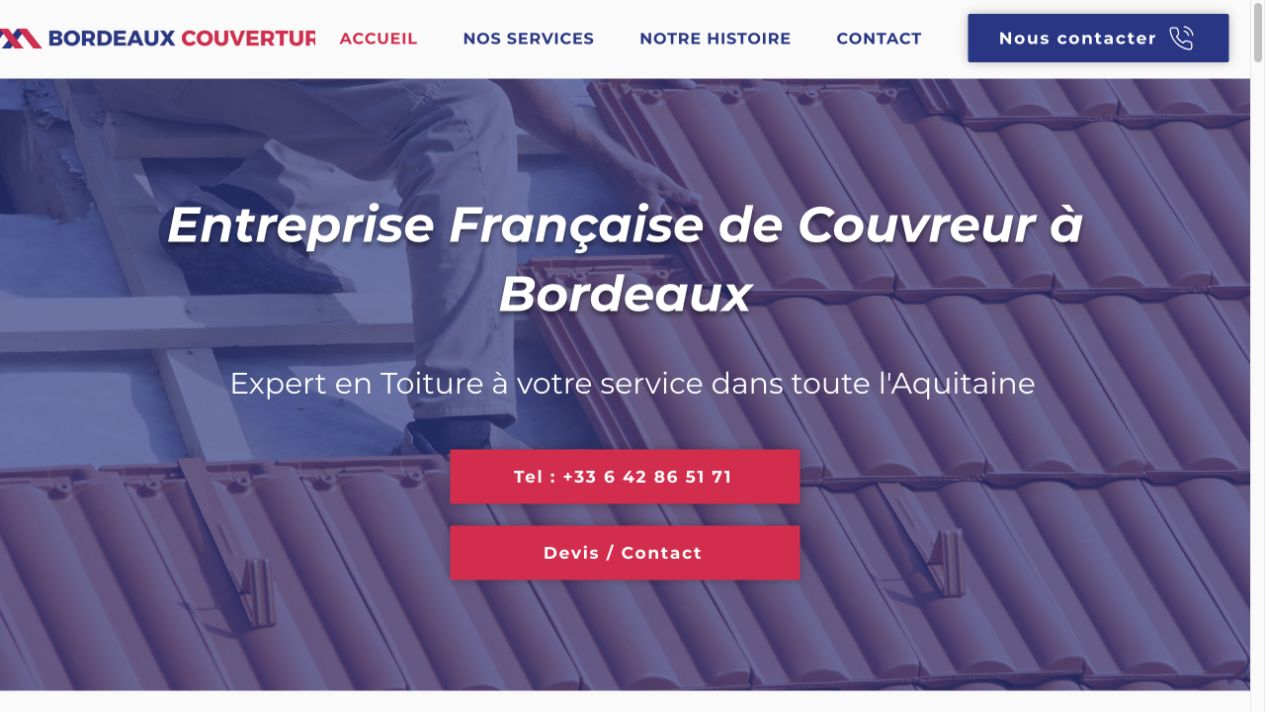 Capture du site de Bordeaux Couverture