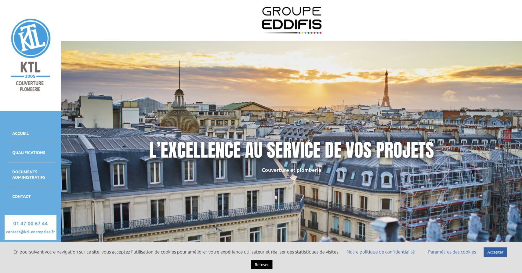 Capture du site de KTL