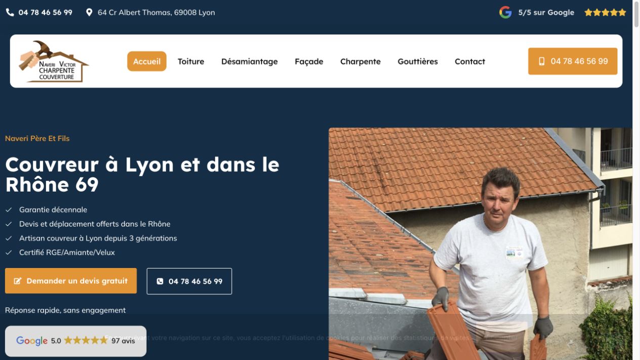 Capture du site de Naveri Père et Fils