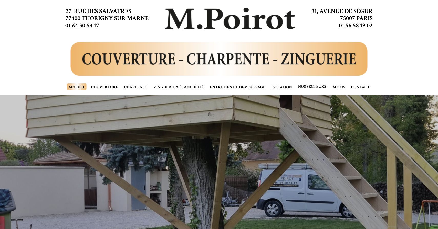 Capture du site de M. Poirot Couverture